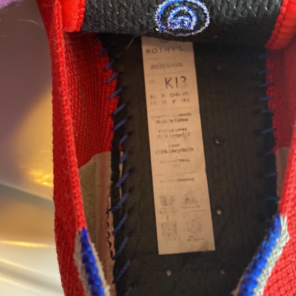 Rothy’s kids red sneaker - Picture 3 of 3